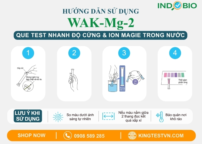 Cách sử dụng bộ test Magie và độ cứng Magie WAK-Mg-2